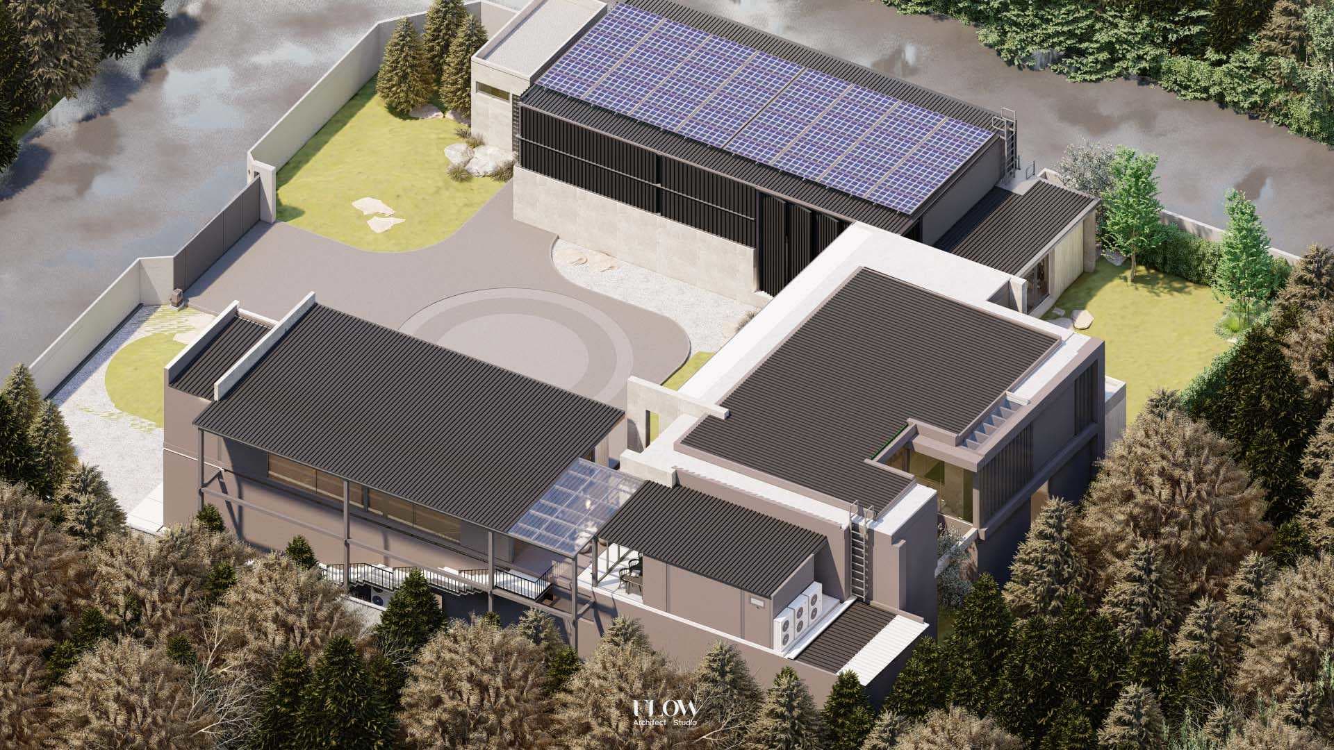 มุมหลังบ้าน - Solar Panels