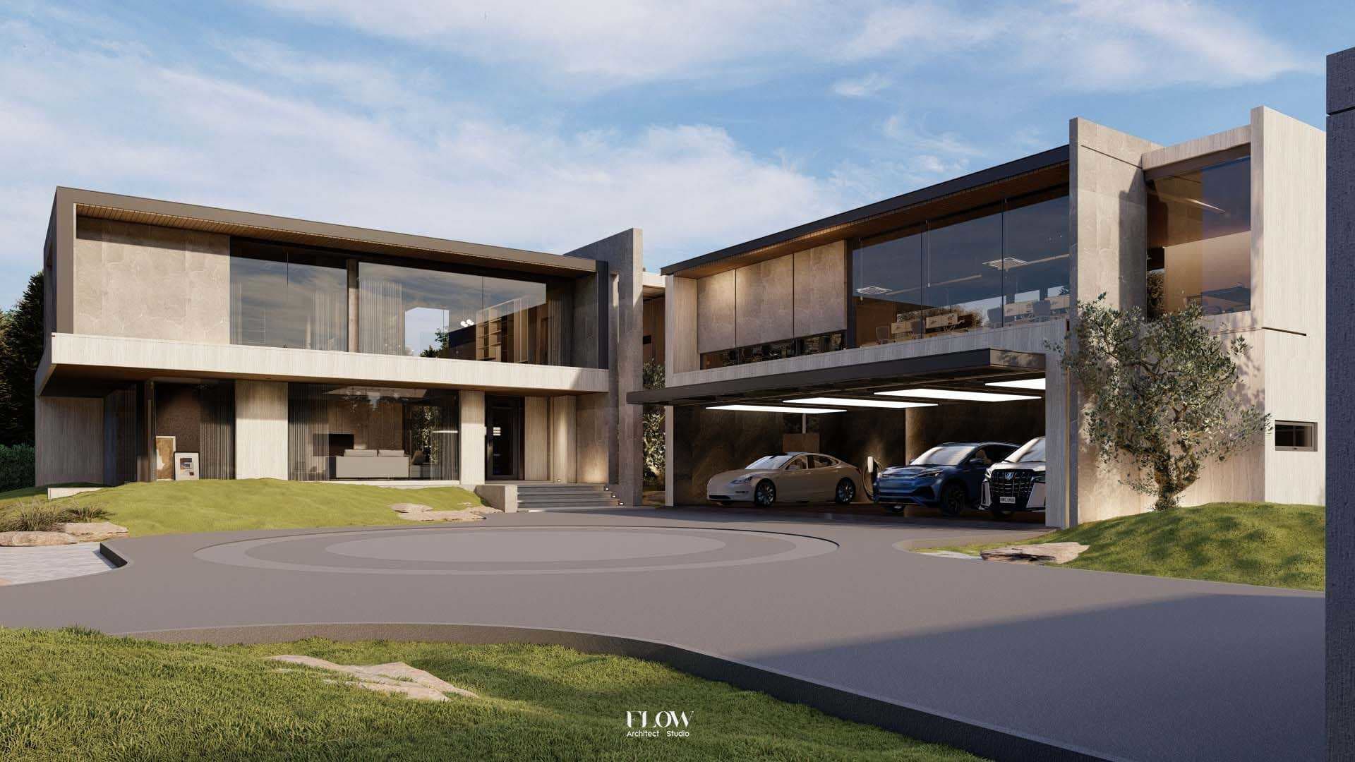 มุมด้านหน้าบ้าน 2