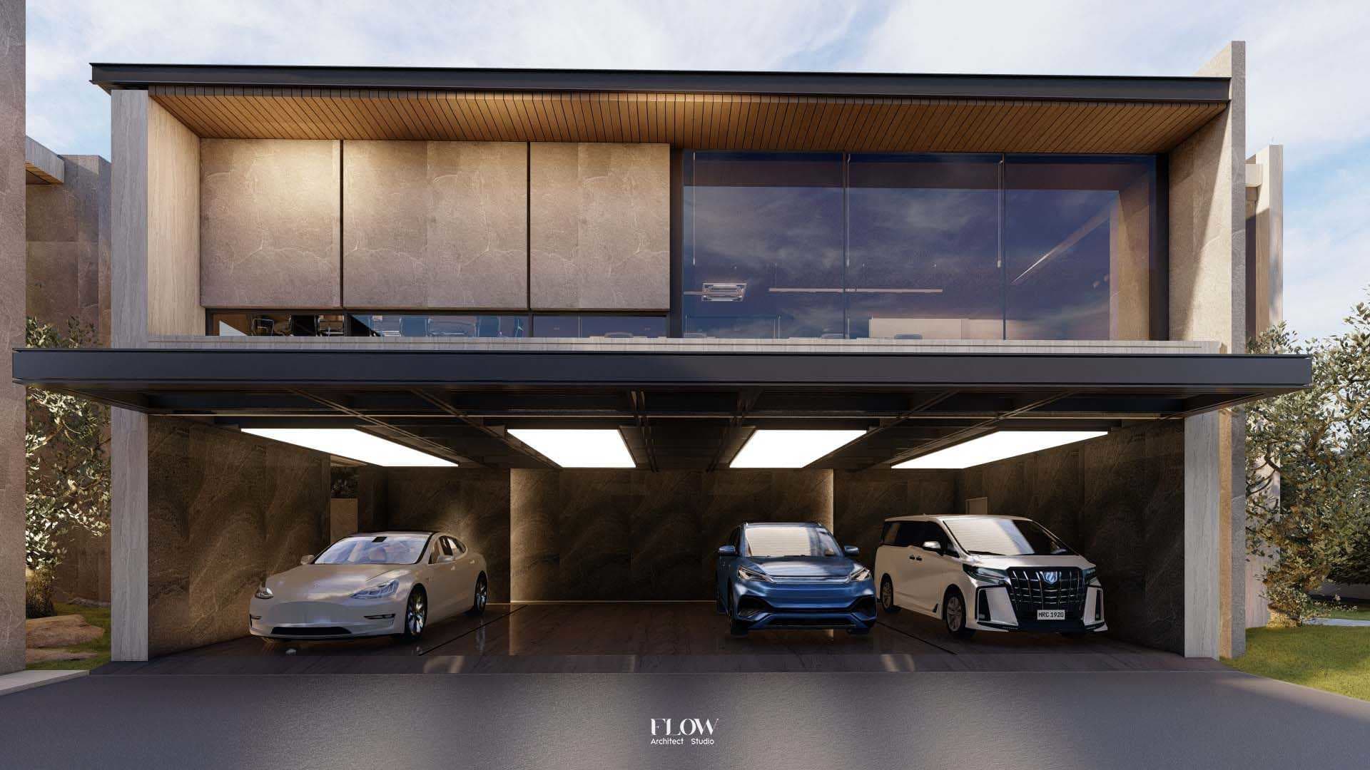 โรงจอดรถ EV Ready